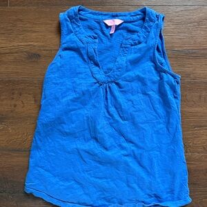 Lilly Pulitzer Blue Sleeveless Top